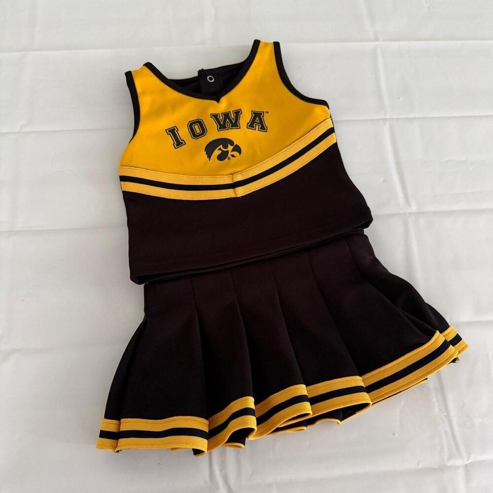 Iowa Hawkeye Toddler 2T Cheerleading Uniform UofI Girl's Cheerleader Outfit